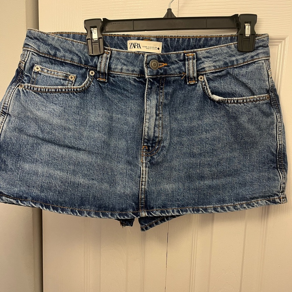 Zara Indigo Denim skort